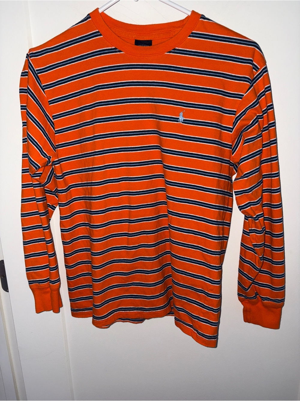 vintage Polo Ralph Lauren striped long sleeve tee boy's sz L EUC Bolivia